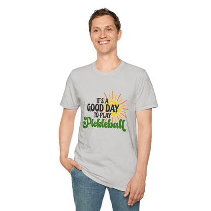 Pickleball Player T-Shirt — Retro Court Graphic Tee for Pickleball Fans