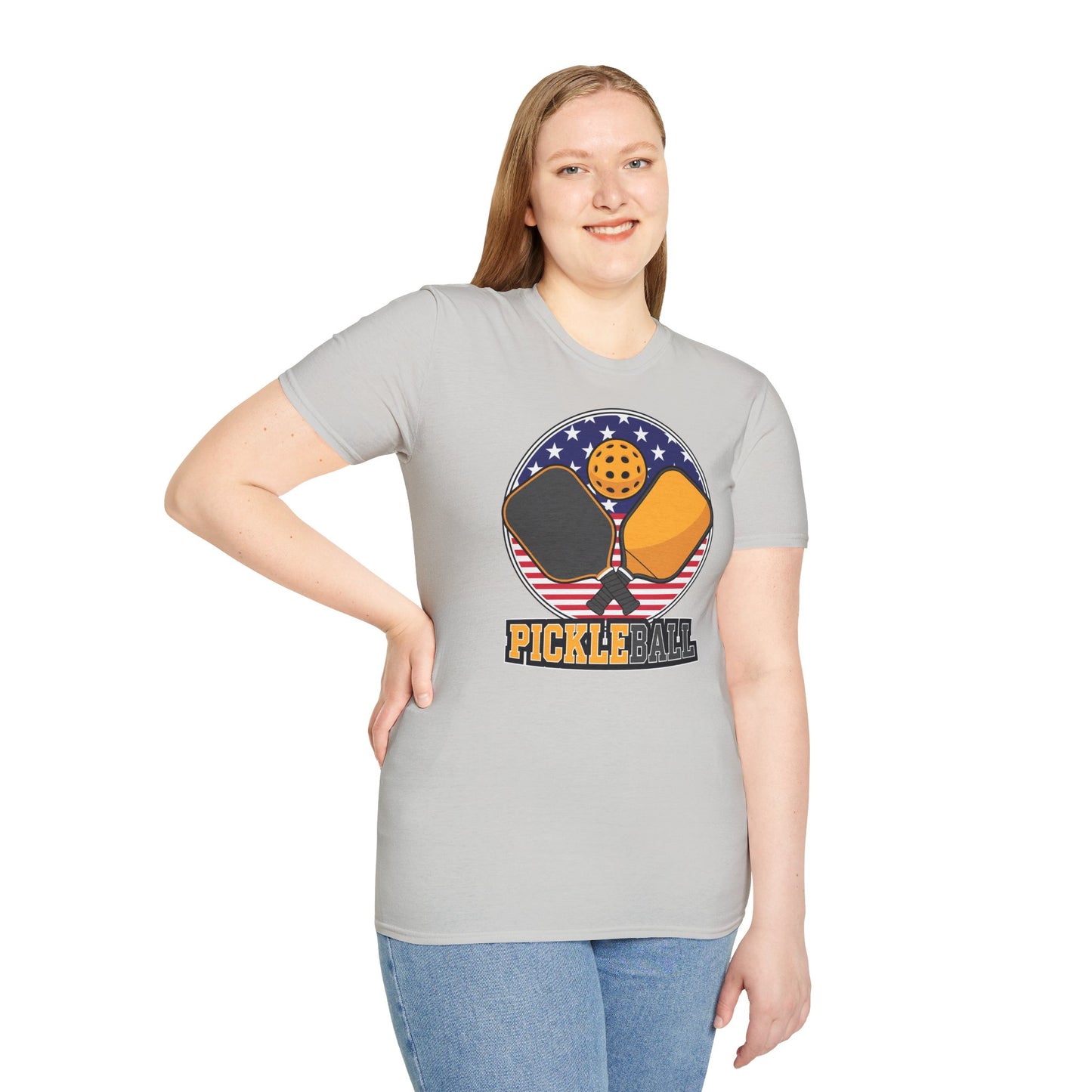Pickleball Crossed Paddles Graphic Tee for Pickleball Fans