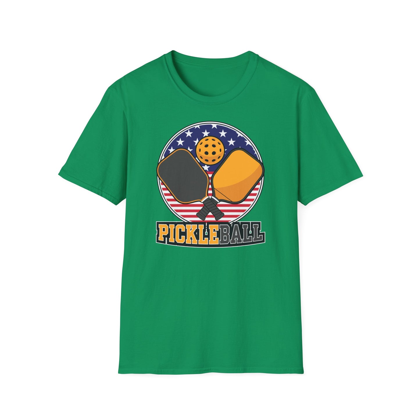 Pickleball Crossed Paddles Graphic Tee for Pickleball Fans