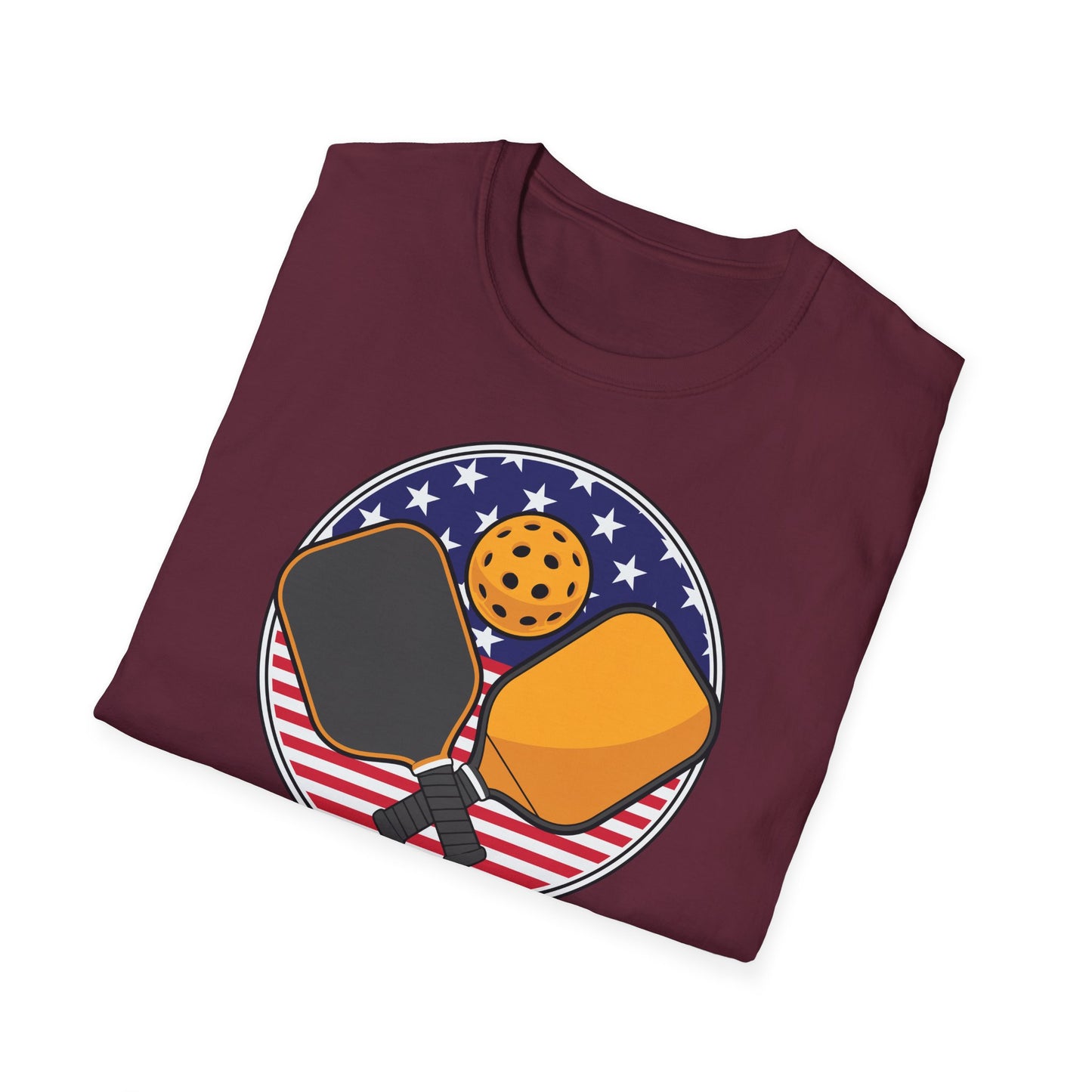 Pickleball Crossed Paddles Graphic Tee for Pickleball Fans