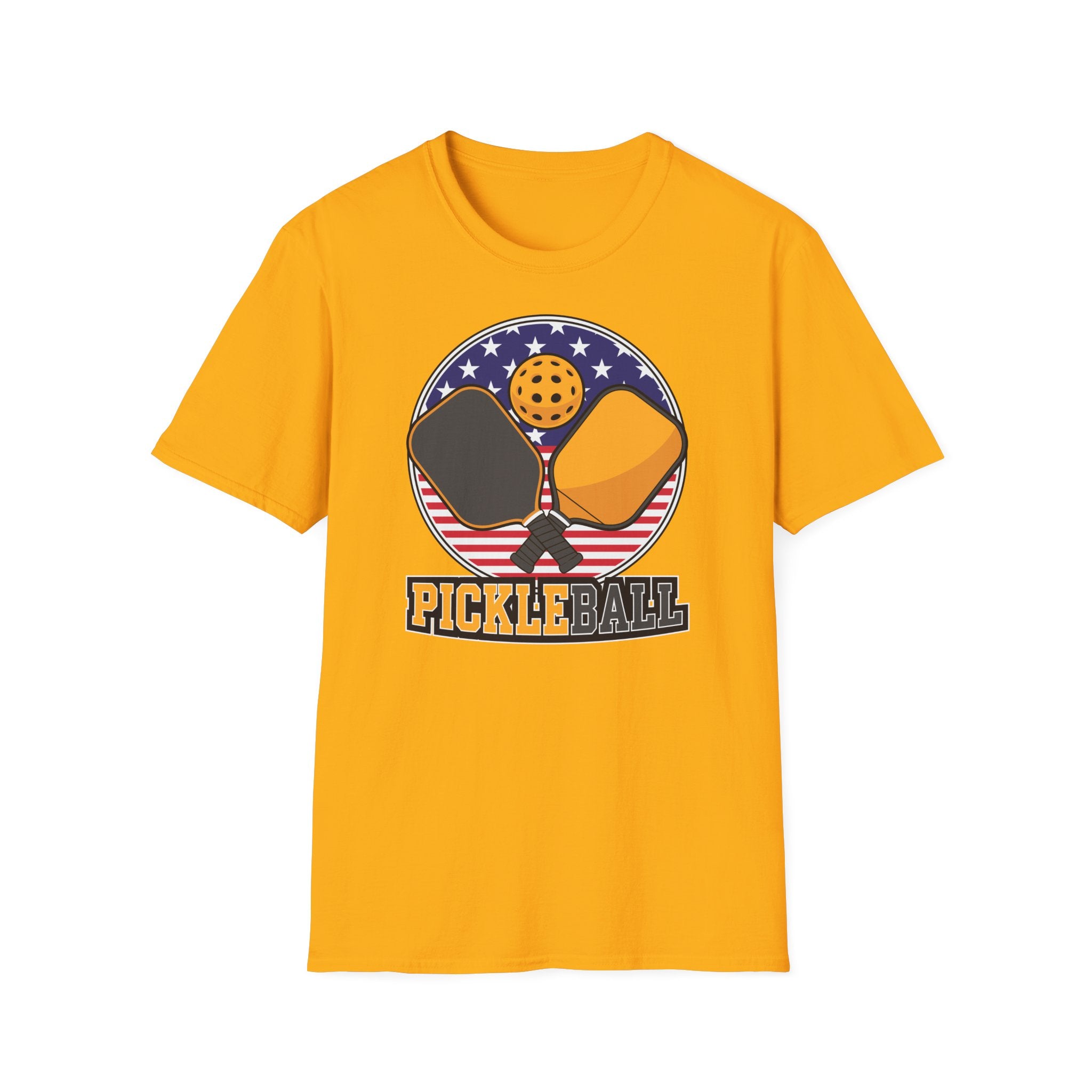 Pickleball Crossed Paddles Graphic Tee for Pickleball Fans