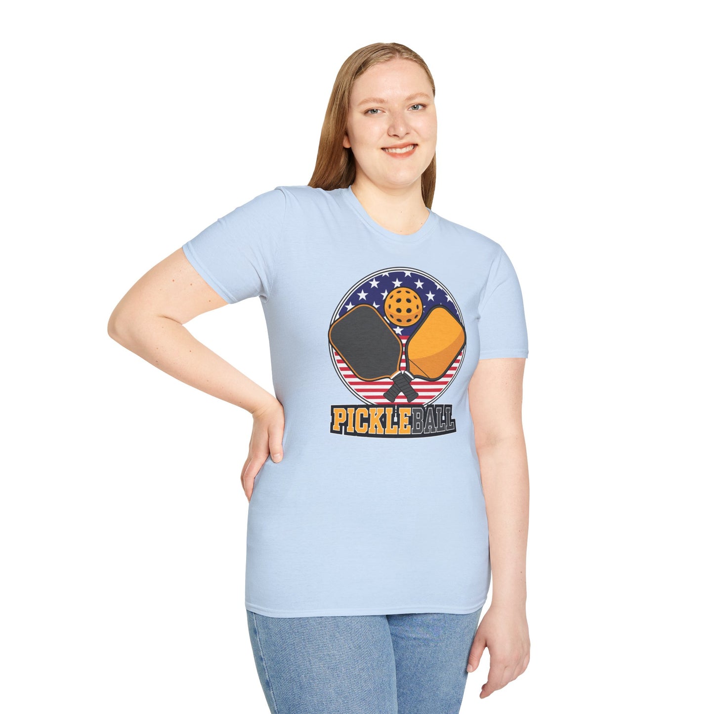 Pickleball Crossed Paddles Graphic Tee for Pickleball Fans