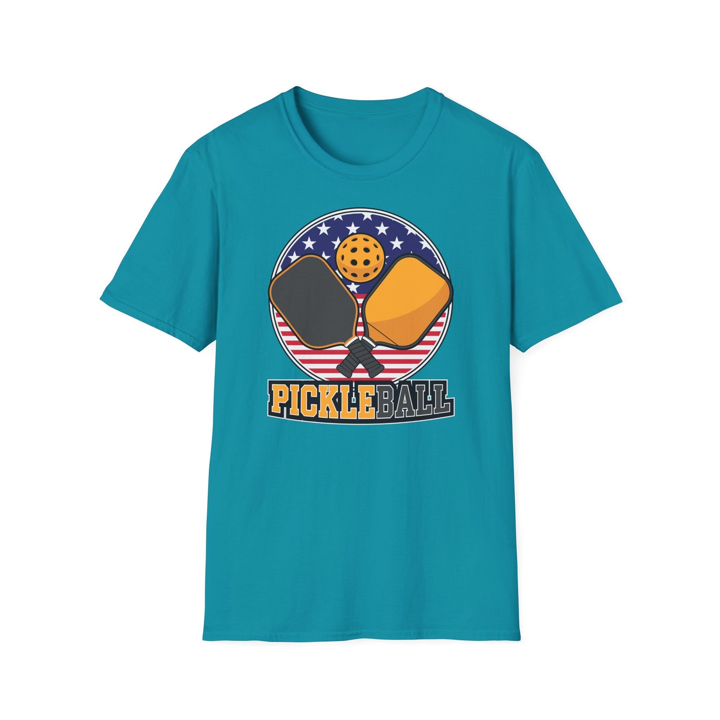 Pickleball Crossed Paddles Graphic Tee for Pickleball Fans