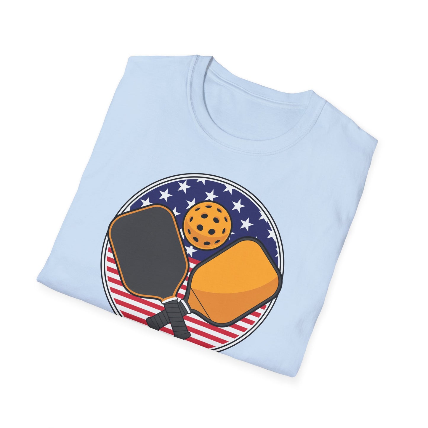 Pickleball Crossed Paddles Graphic Tee for Pickleball Fans