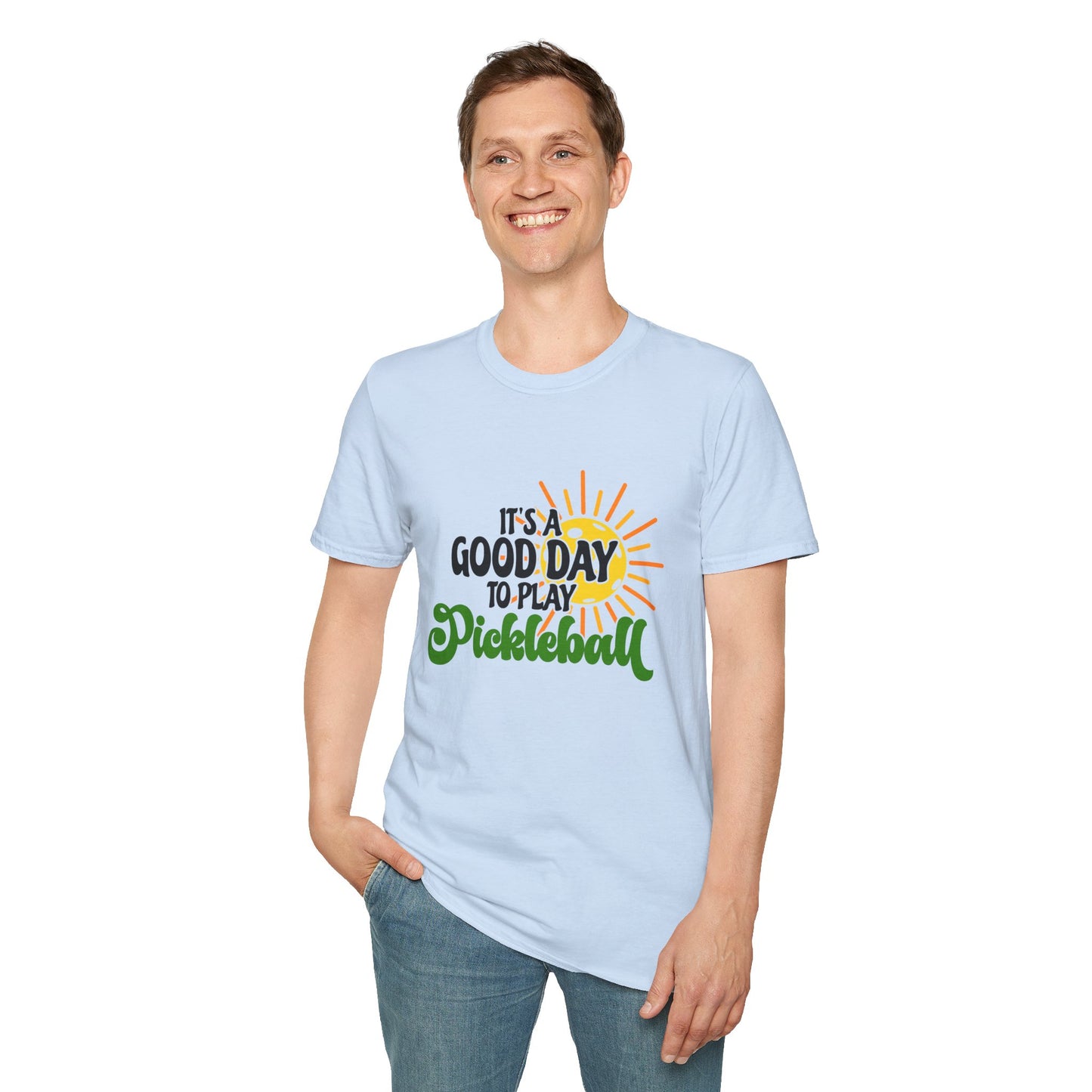 Pickleball Player T-Shirt — Retro Court Graphic Tee for Pickleball Fans