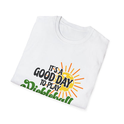 Pickleball Player T-Shirt — Retro Court Graphic Tee for Pickleball Fans