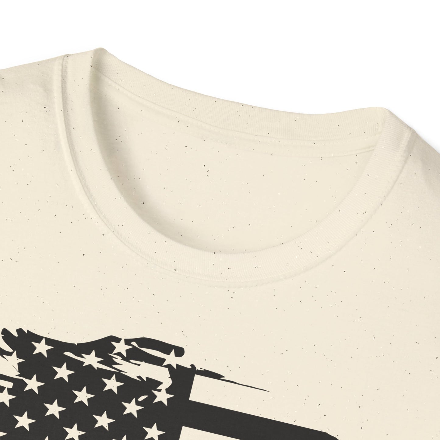 Jumper with Distressed Flag - Softstyle T-Shirt