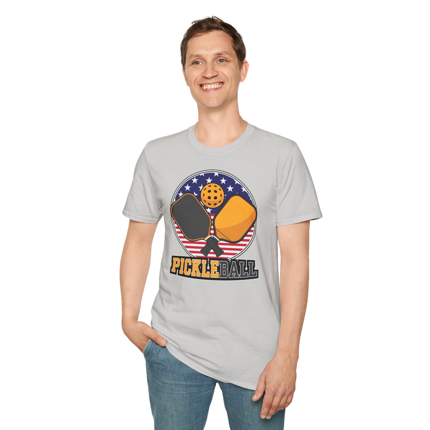 Pickleball Crossed Paddles Graphic Tee for Pickleball Fans