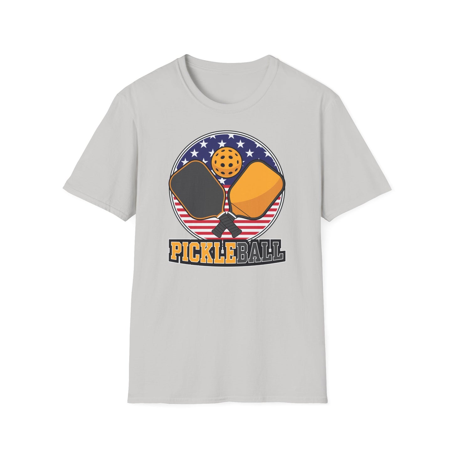 Pickleball Crossed Paddles Graphic Tee for Pickleball Fans