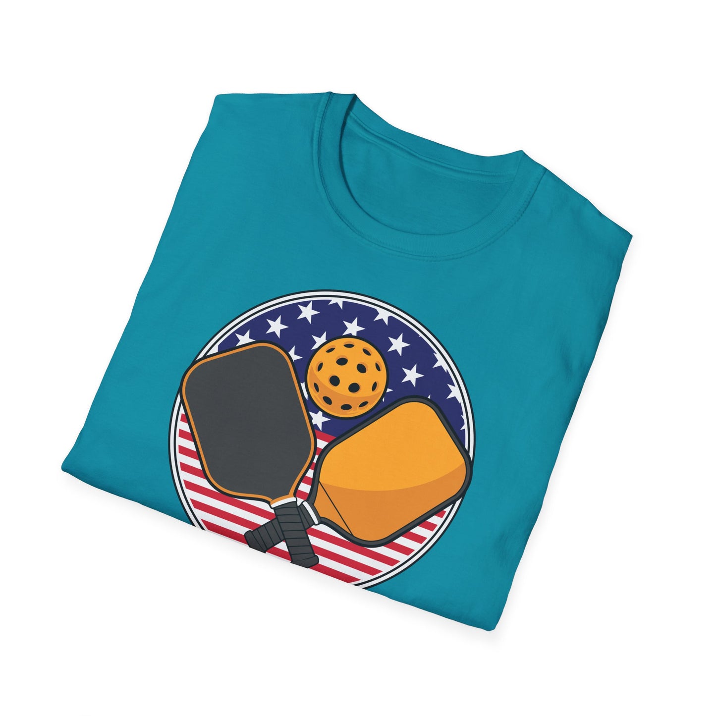 Pickleball Crossed Paddles Graphic Tee for Pickleball Fans