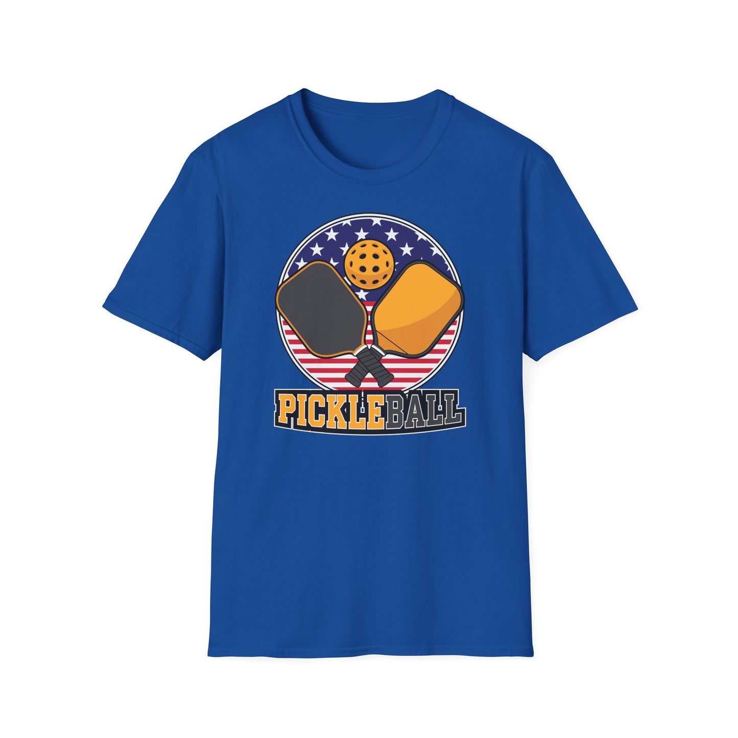 Pickleball Crossed Paddles Graphic Tee for Pickleball Fans