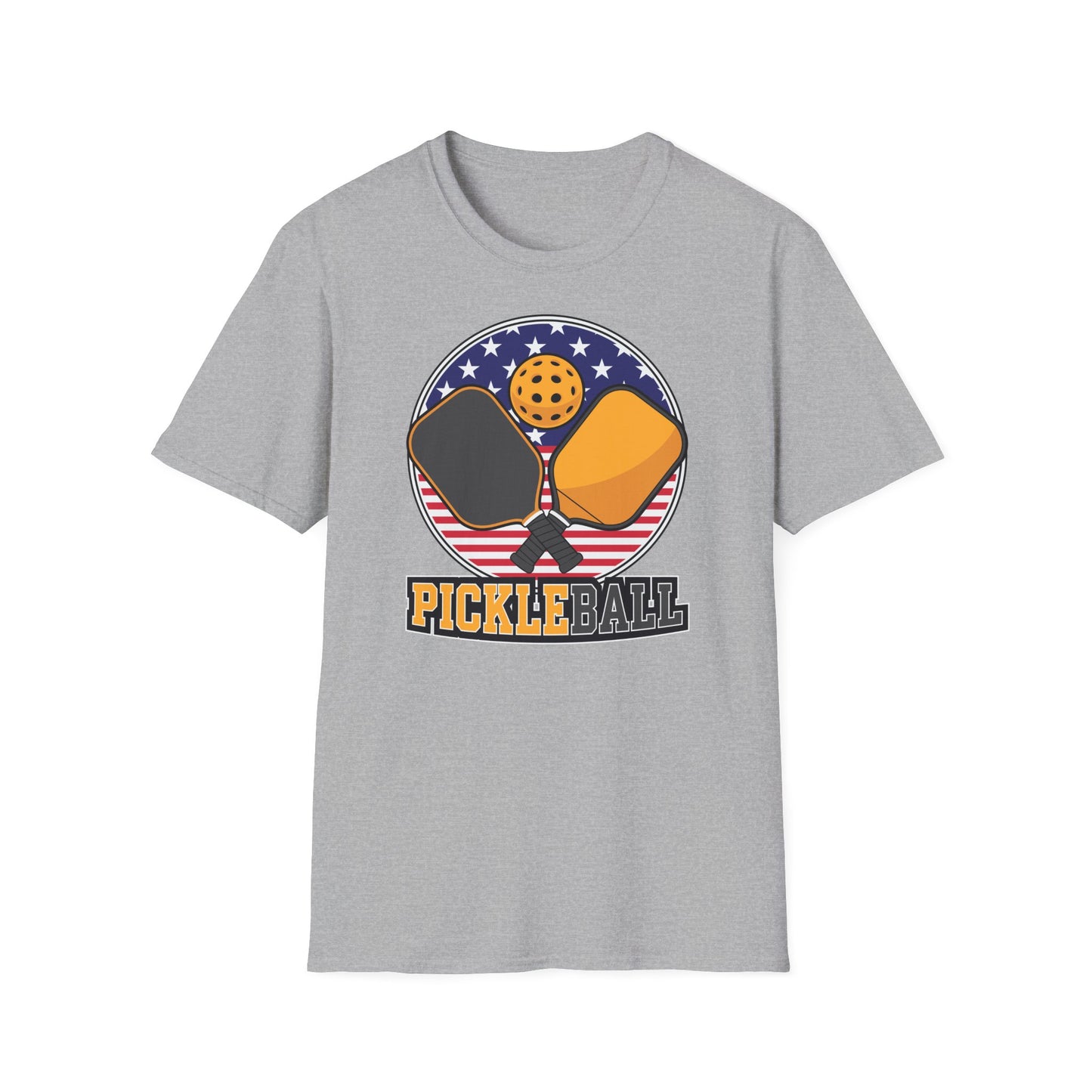Pickleball Crossed Paddles Graphic Tee for Pickleball Fans
