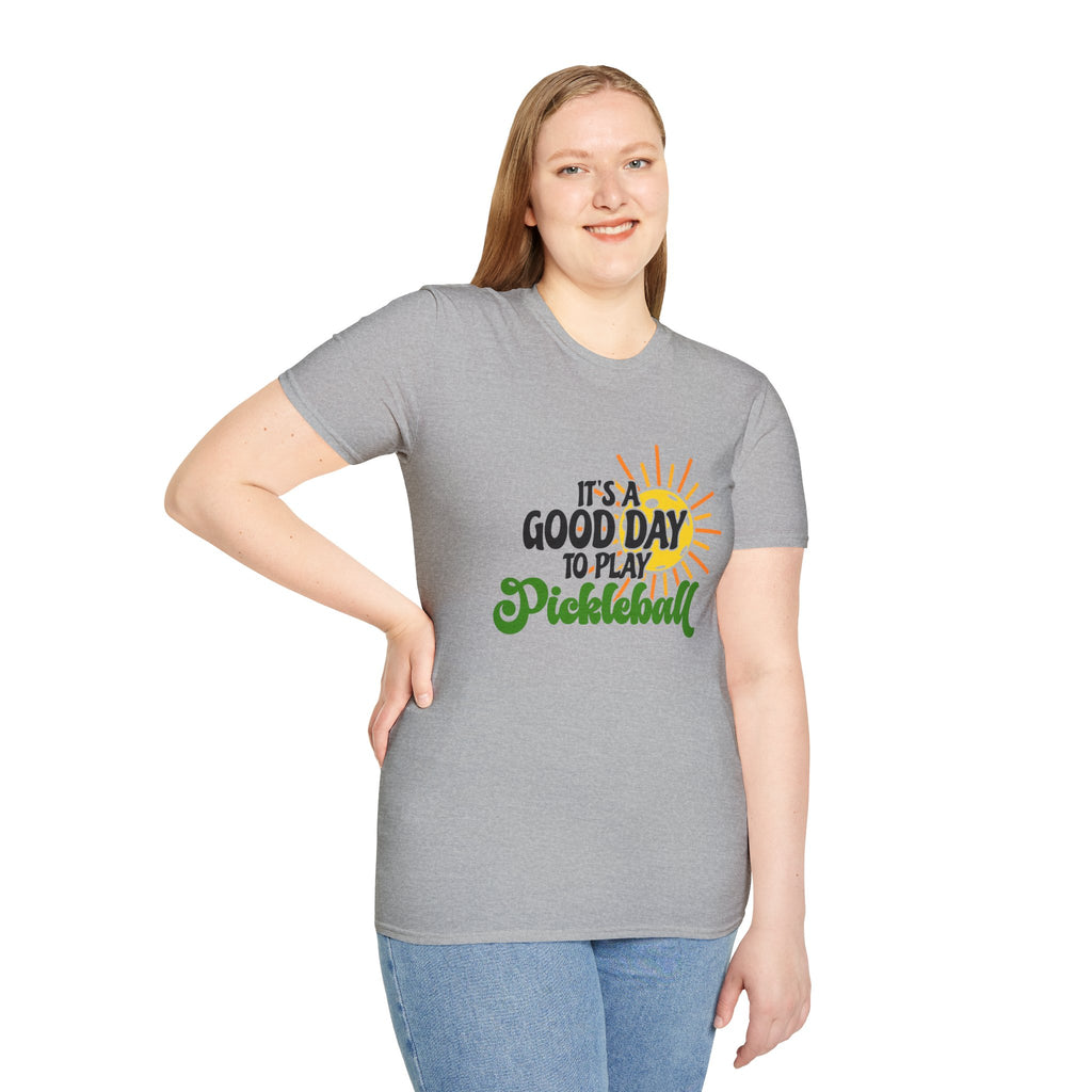 Pickleball Player T-Shirt — Retro Court Graphic Tee for Pickleball Fans