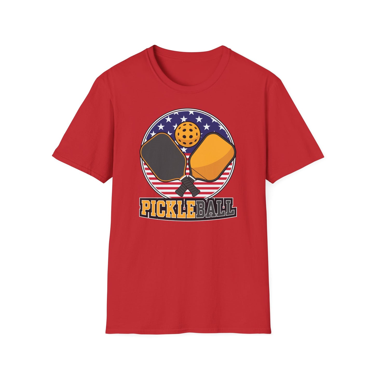 Pickleball Crossed Paddles Graphic Tee for Pickleball Fans
