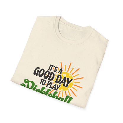 Pickleball Player T-Shirt — Retro Court Graphic Tee for Pickleball Fans