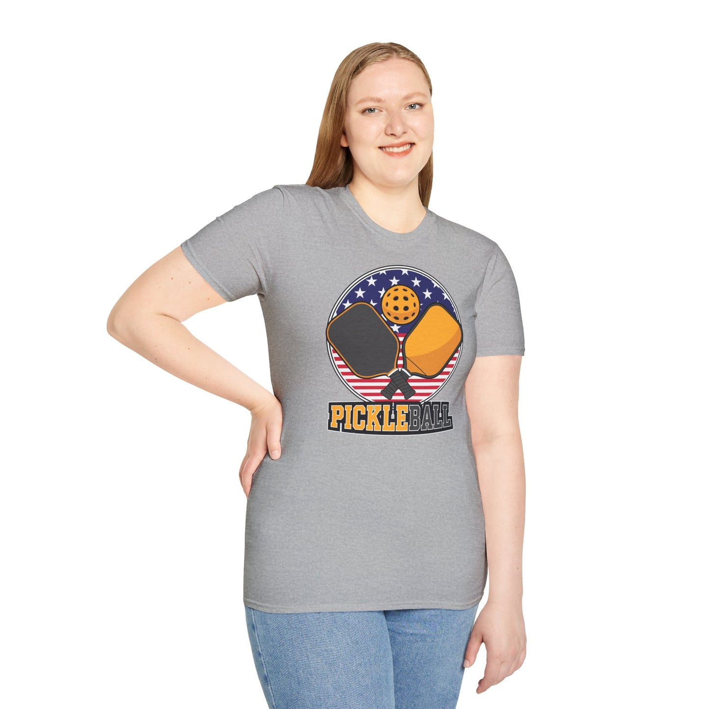 Pickleball Crossed Paddles Graphic Tee for Pickleball Fans