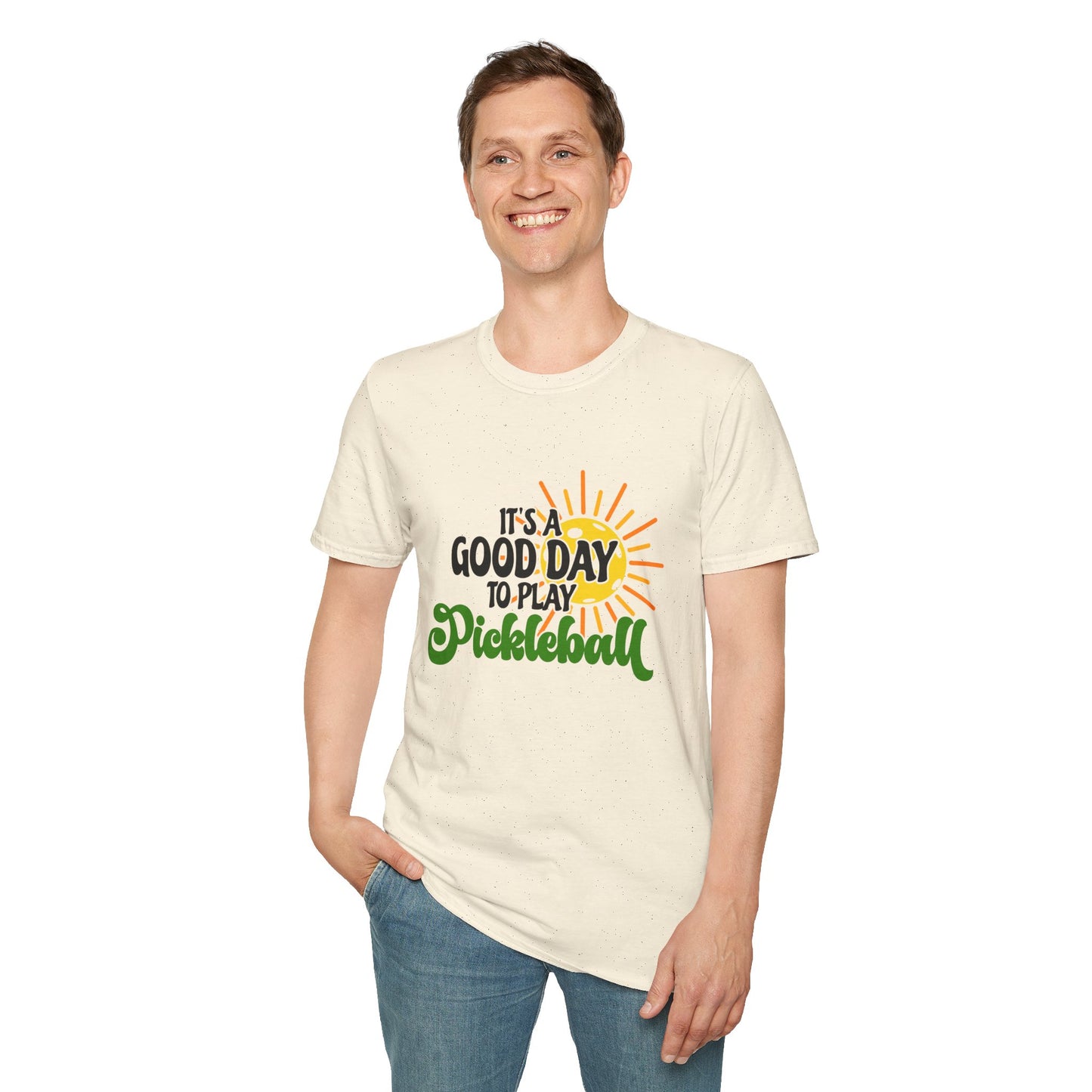 Pickleball Player T-Shirt — Retro Court Graphic Tee for Pickleball Fans