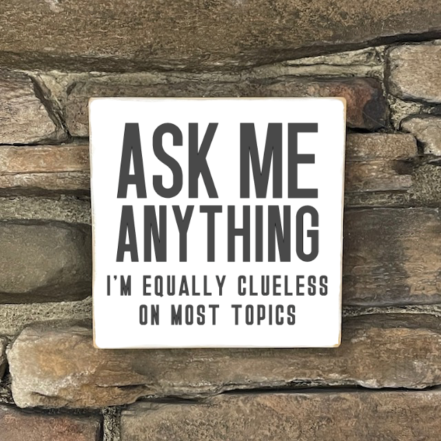 Funny Sign, Small - Square