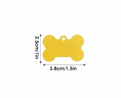 Dog Tags - Bone Shape, Small