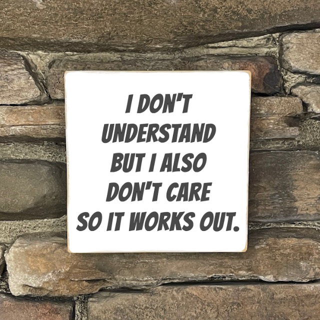 Funny Sign, Small - Square