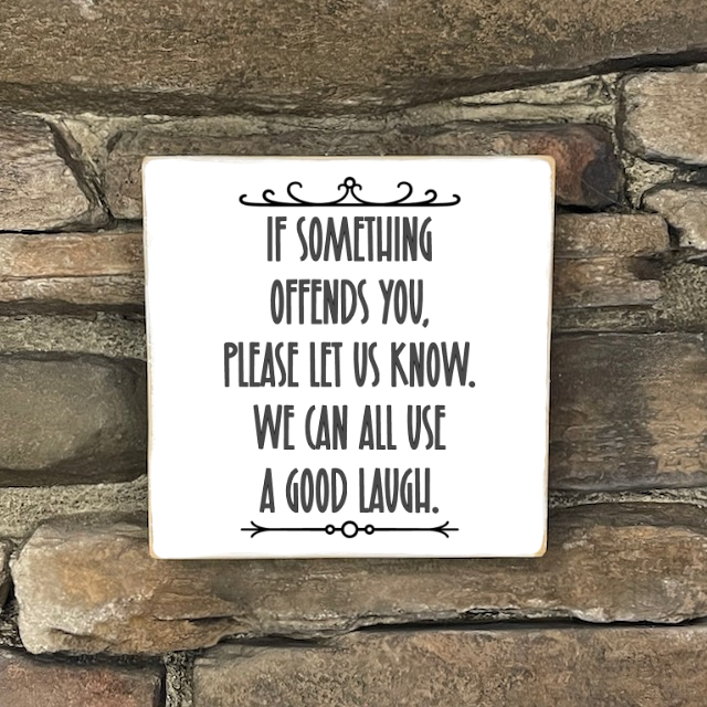 Funny Sign, Small - Square