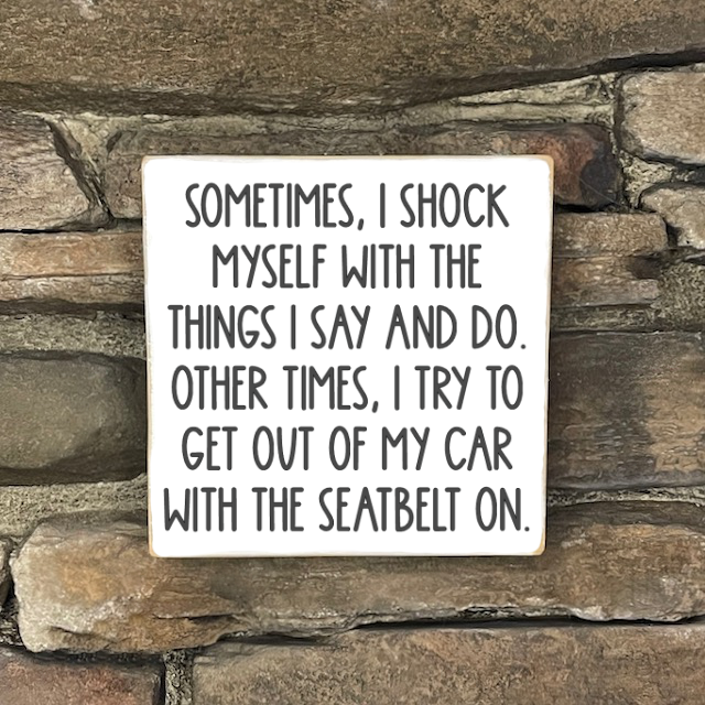 Funny Sign, Small - Square