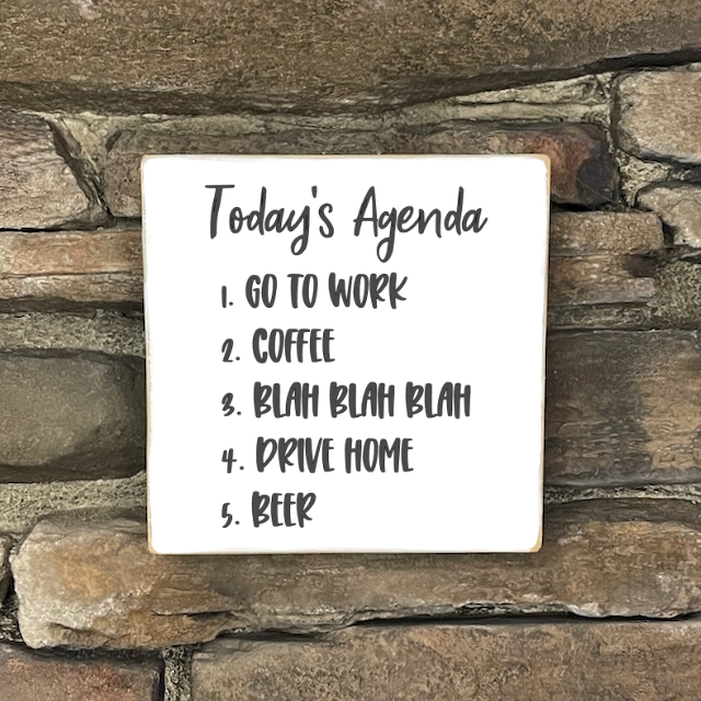 Funny Sign, Small - Square