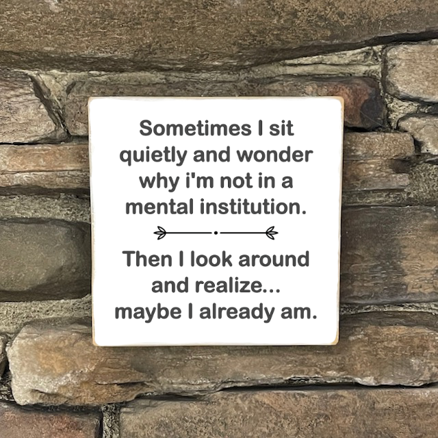 Funny Sign, Small - Square