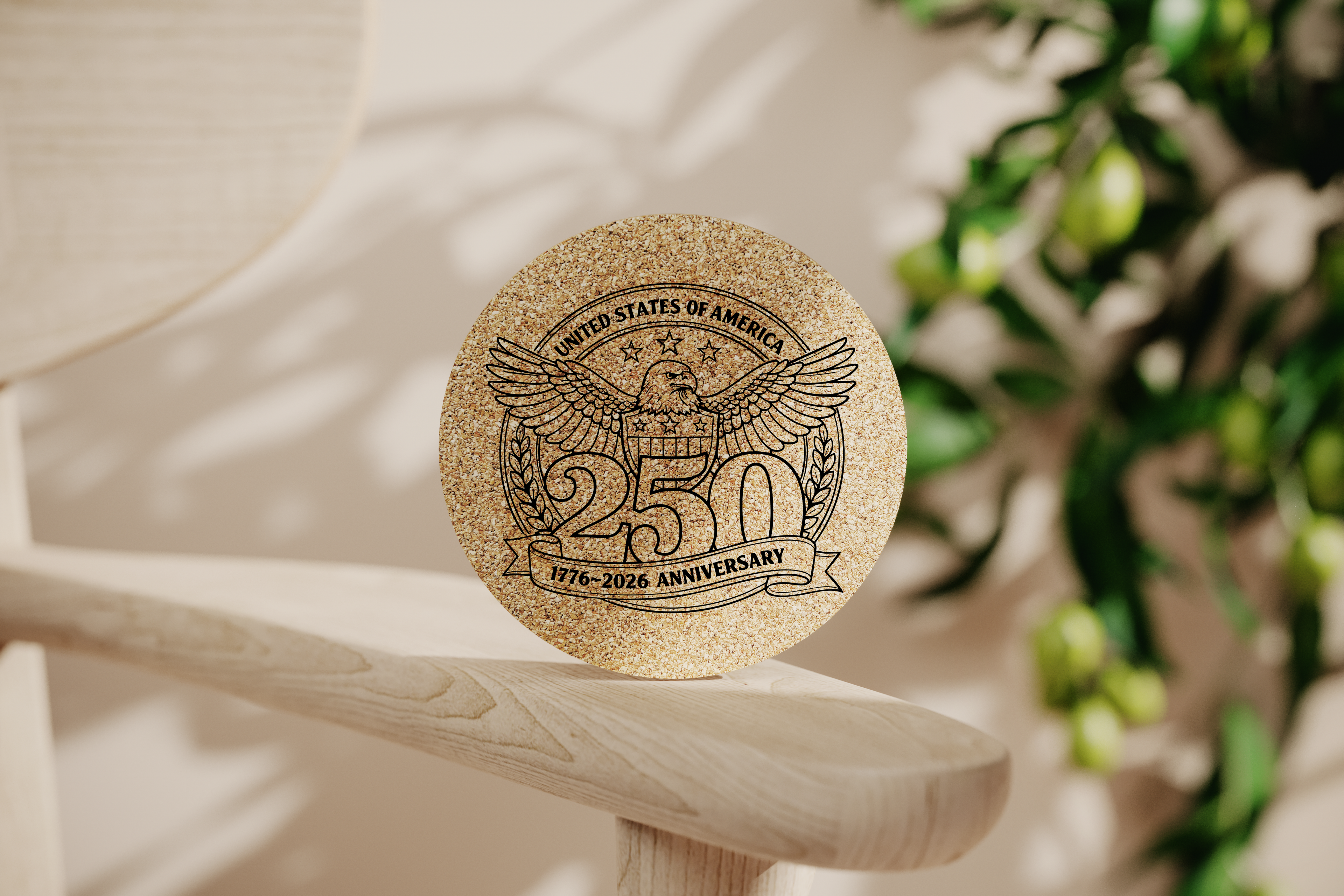 America 250 Cork Coasters