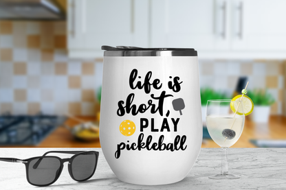 Pickleball Wine Tumbler