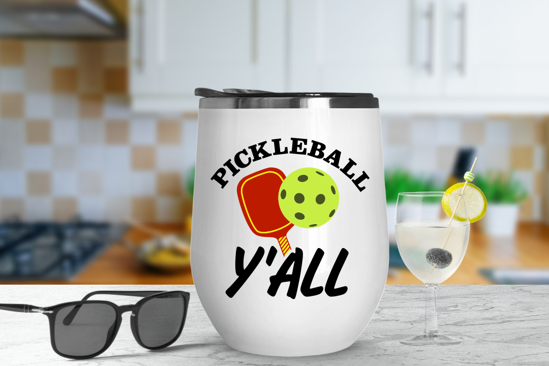 Pickleball Wine Tumbler