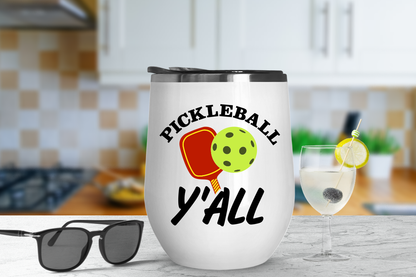 Pickleball Wine Tumbler